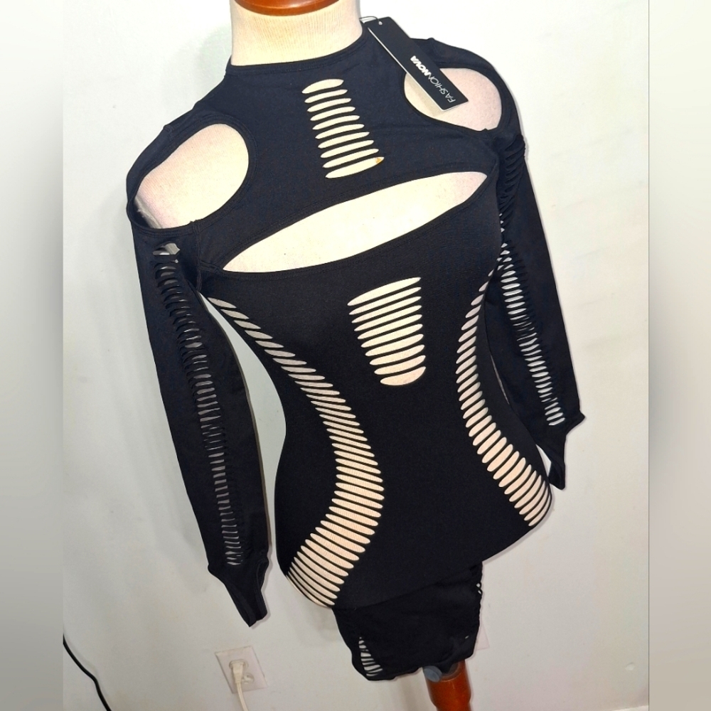 Fashion Nova- Janet Seamless Mini Dress-W Sz S/M - Picture 8 of 11
